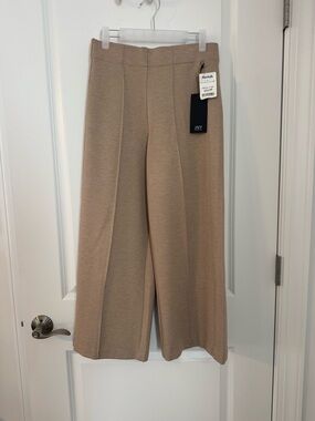Jones New York Tan Wide-Leg Crop Pants